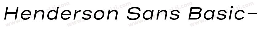 Henderson Sans Basic字体转换